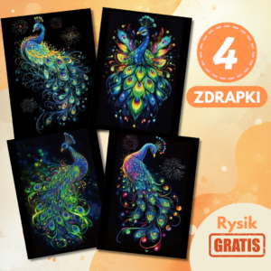 Drapaki - Zestaw 4 zdrapek